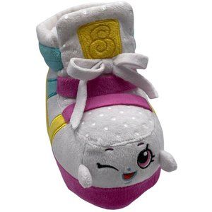 Shopkins Sneaky Wedge Sneaker Shoe Plush Toy Pink White Yellow Aqua 5.5"